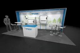 10x20 Inline booth design by Condit Exhibits
